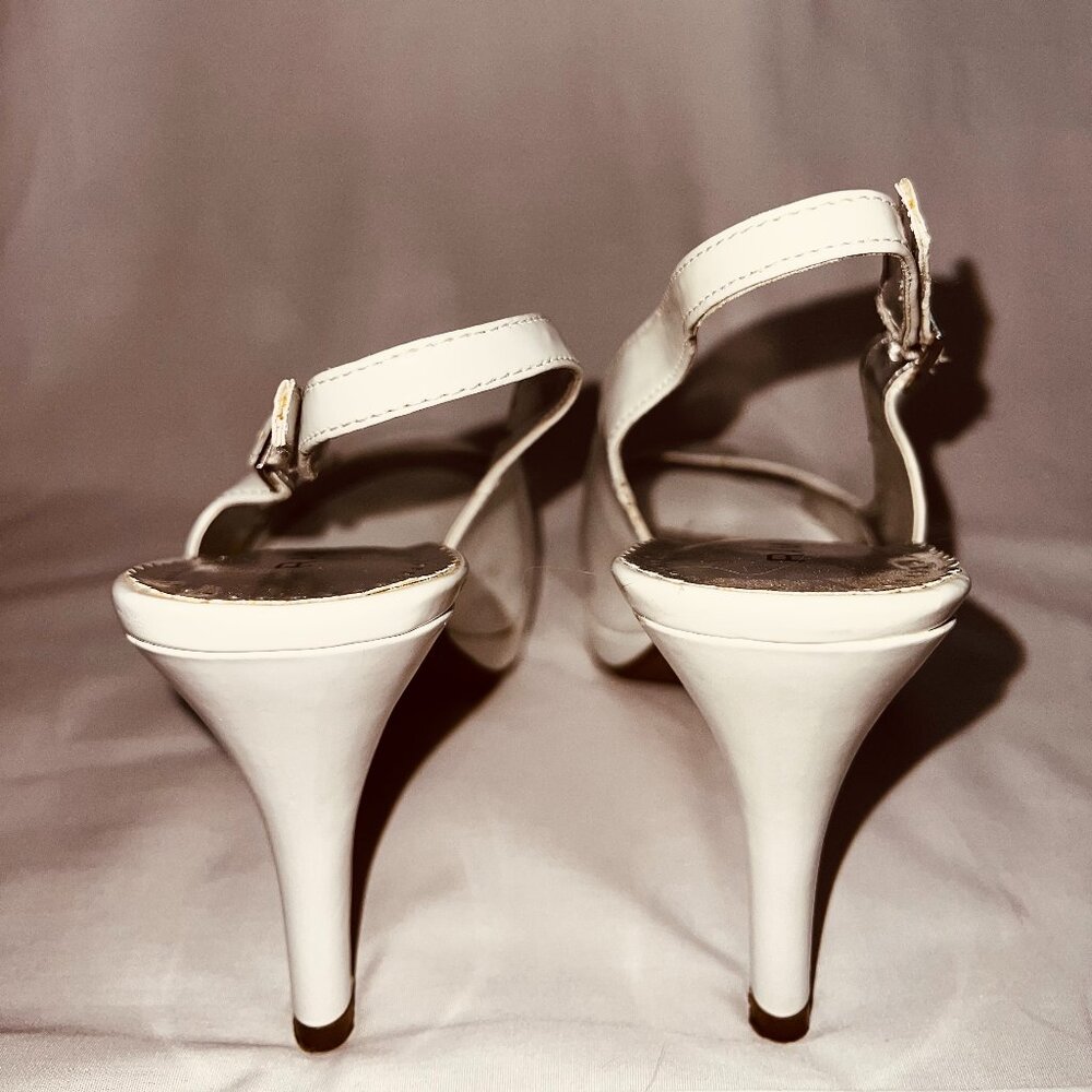 Rampage Flanders White Patent Slingback